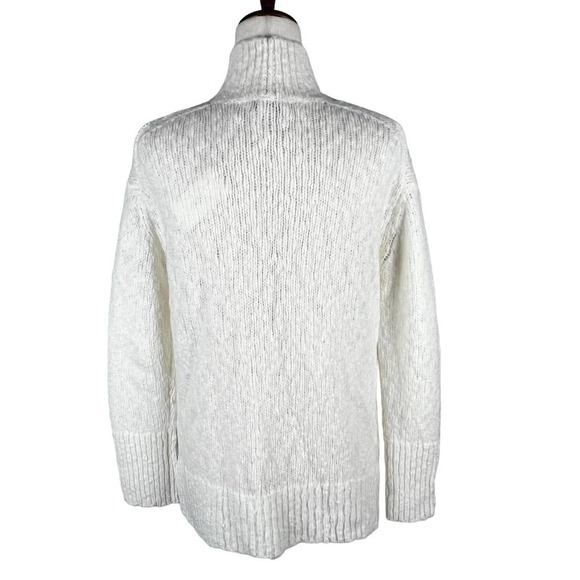 VINCE WOOL BLEND NUBBY TURTLENECK SWEATER IN CREAM NWT WOMEN'S SIZE XS - Picture 8 of 16